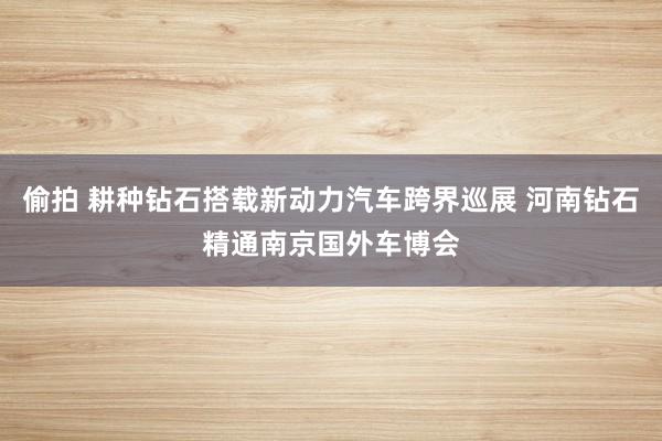 偷拍 耕种钻石搭载新动力汽车跨界巡展 河南钻石精通南京国外车博会