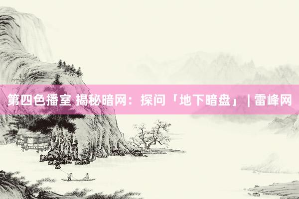 第四色播室 揭秘暗网：探问「地下暗盘」 | 雷峰网